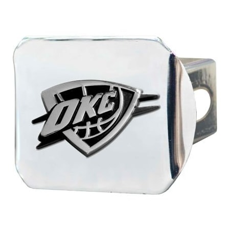 Fanmats NBA - Oklahoma City Thunder - 3-D Chrome Hitch Cover 3-3/8" x 4" - 15129 15129
